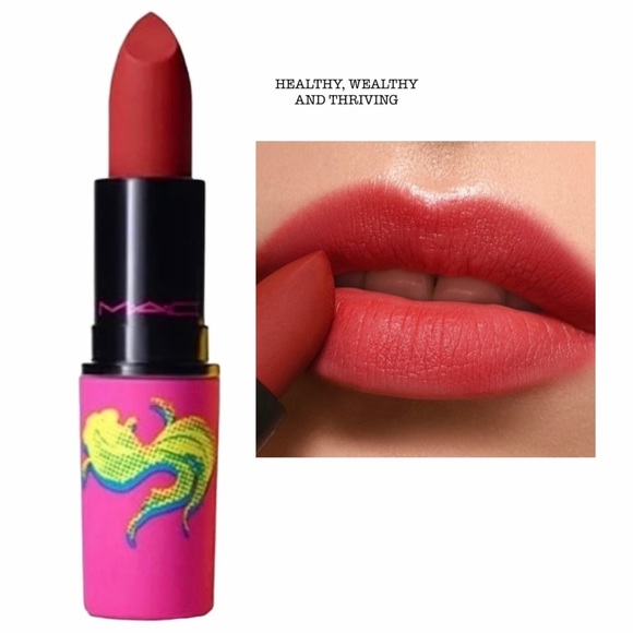 MAC Cosmetics Makeup Mac Powder Kiss Lipstick Healthy Wealthy And
